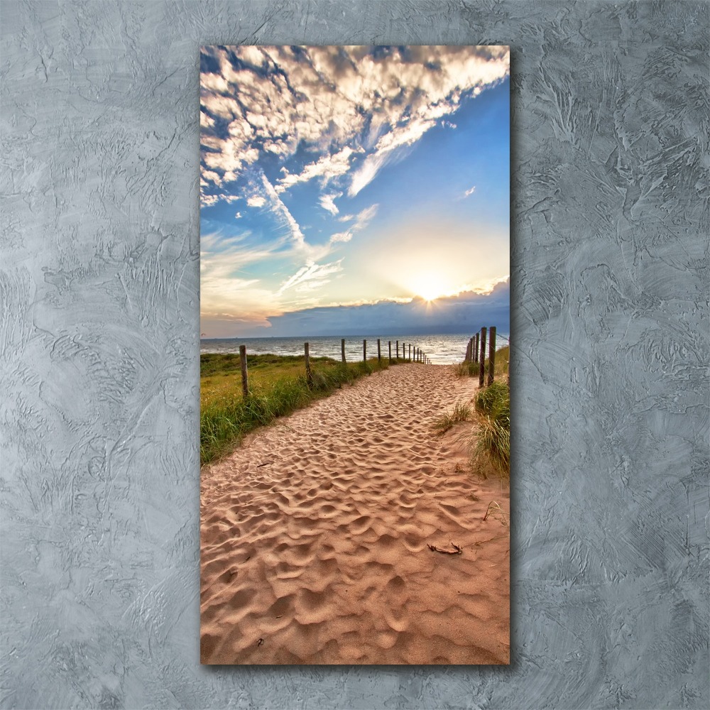 Acrylic print Path to the beach