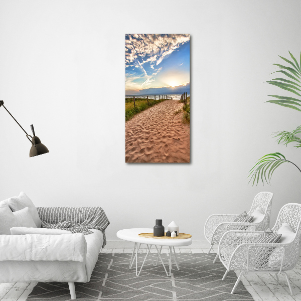 Acrylic print Path to the beach