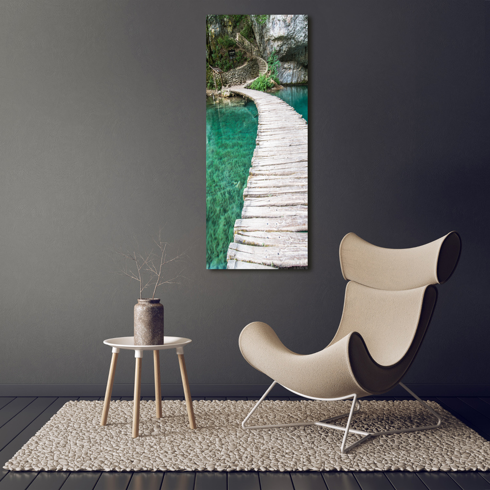 Acrylic print Plitwickie lakes