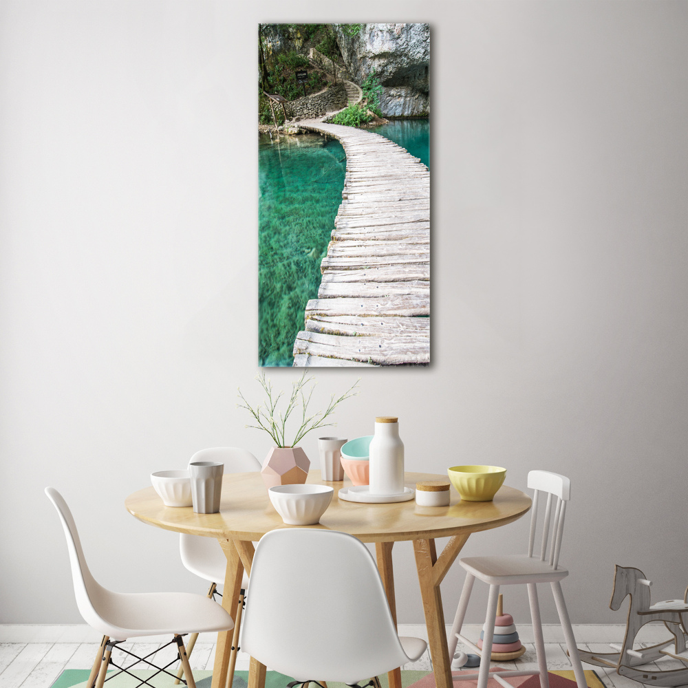 Acrylic print Plitwickie lakes