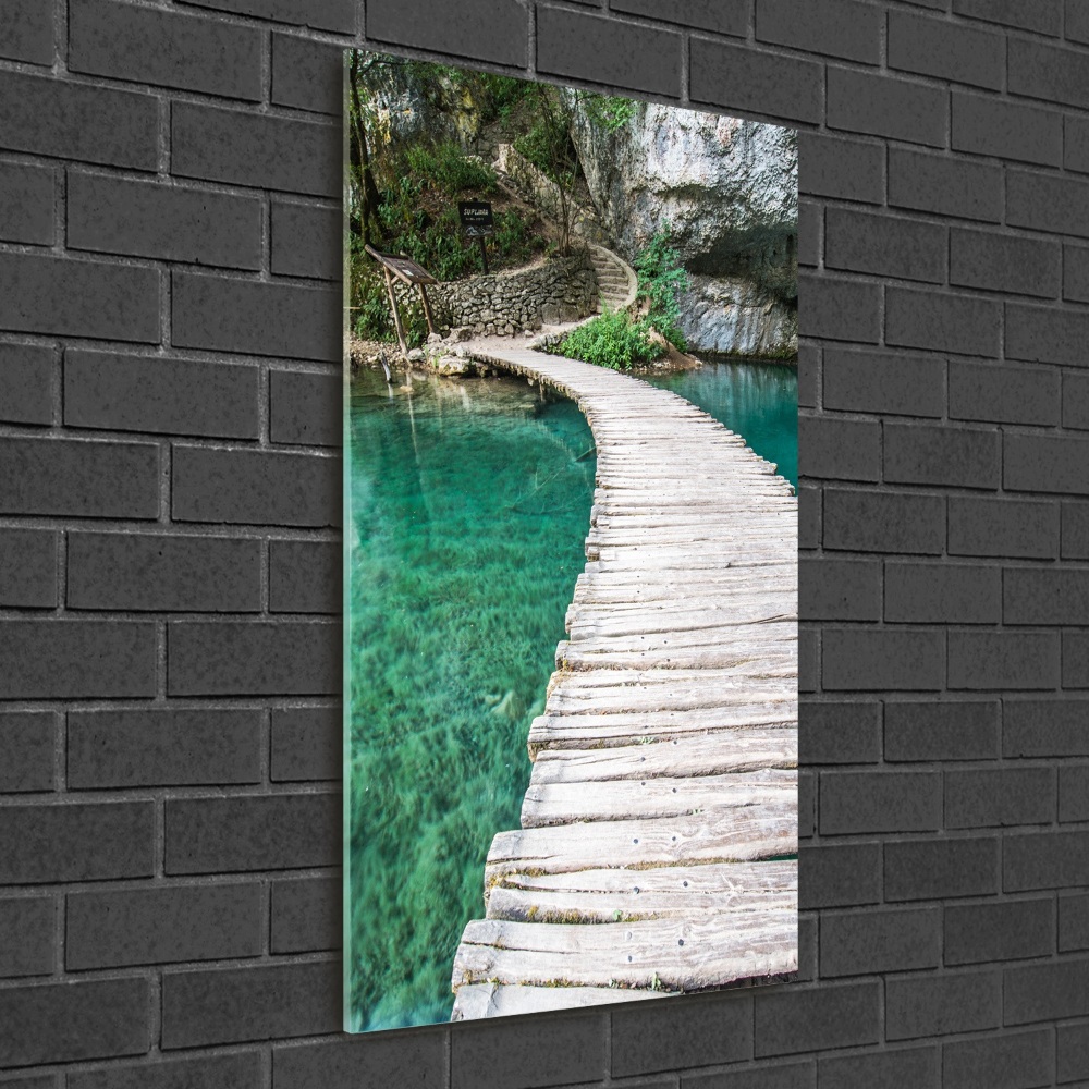 Acrylic print Plitwickie lakes