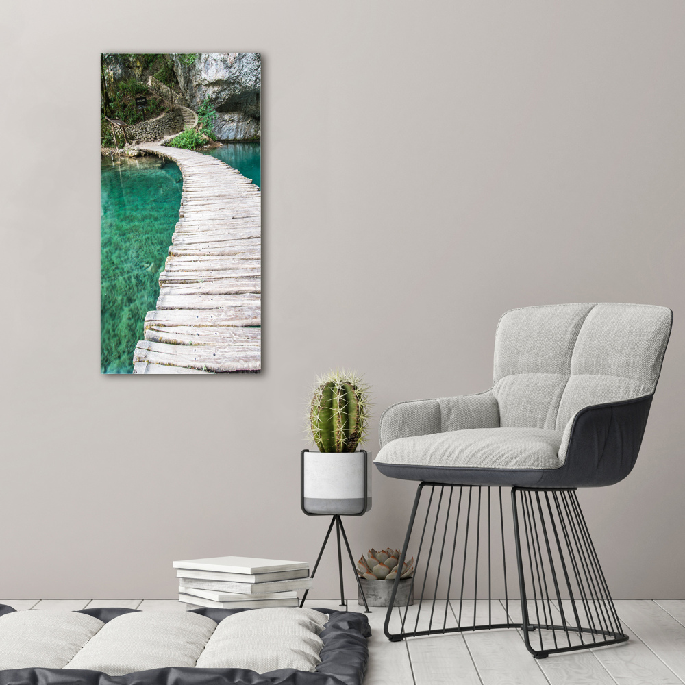 Acrylic print Plitwickie lakes