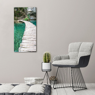 Acrylic print Plitwickie lakes