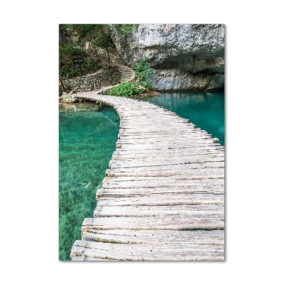 Acrylic print Plitwickie lakes