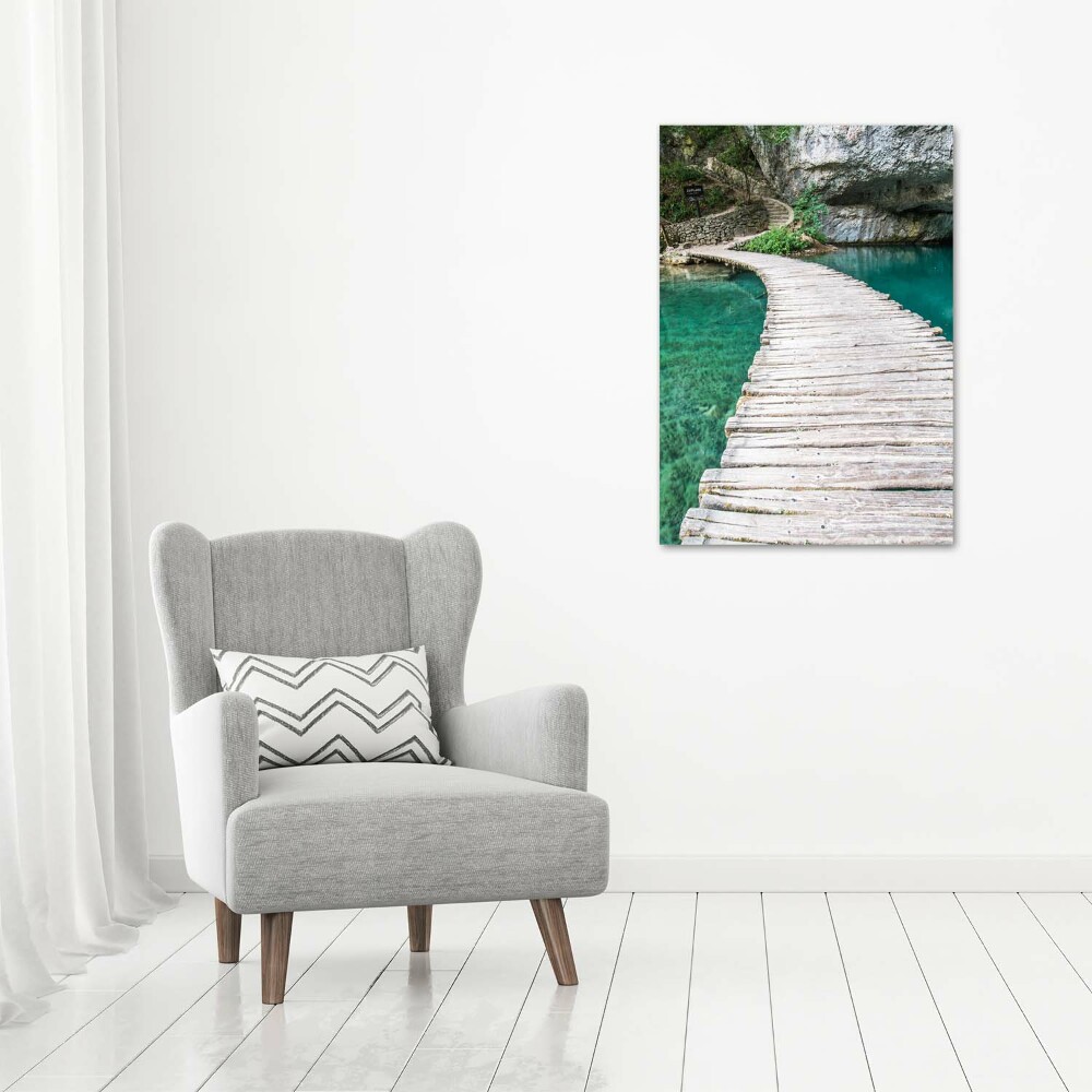 Acrylic print Plitwickie lakes