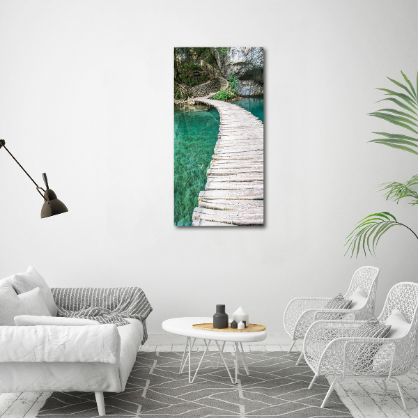 Acrylic print Plitwickie lakes