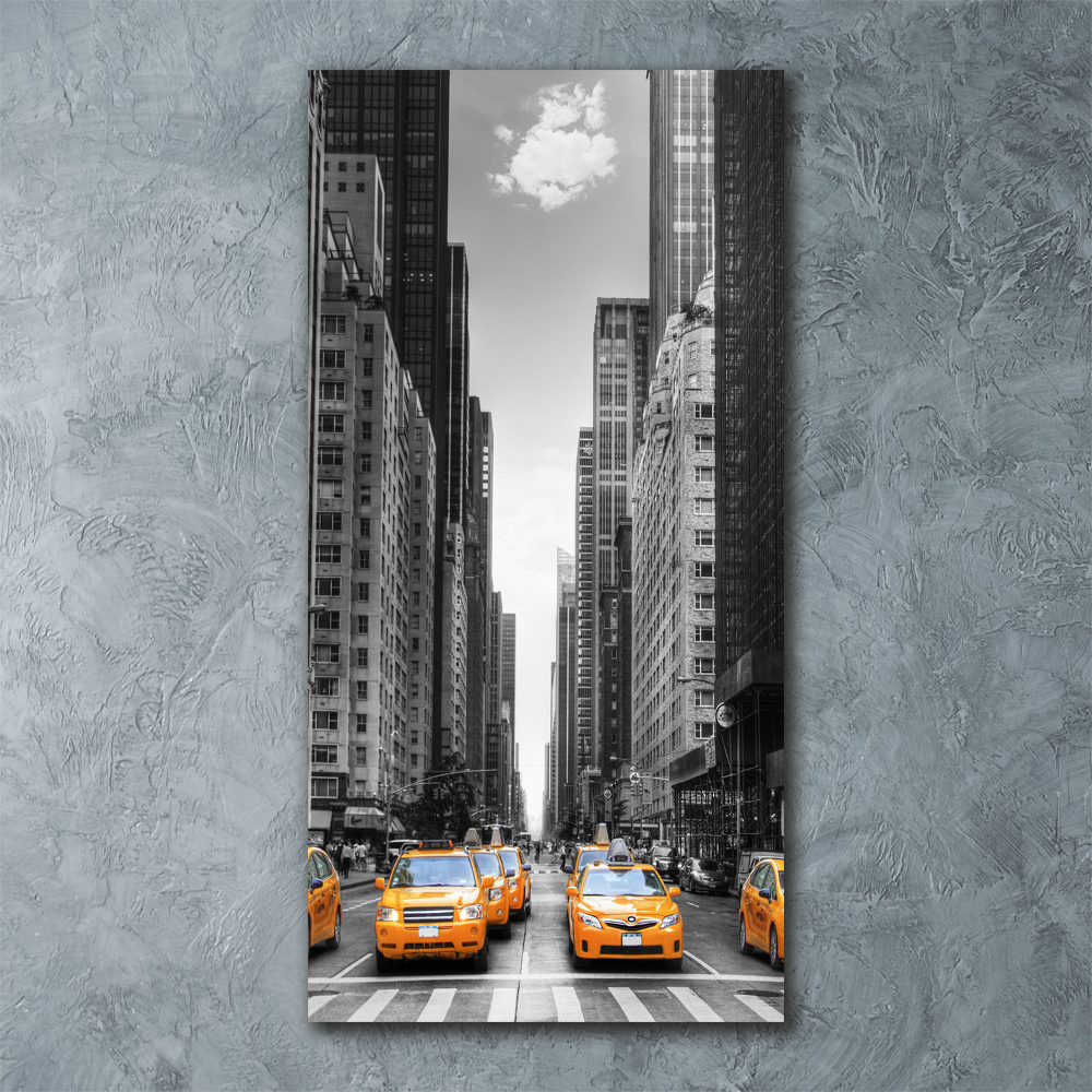 Print on acrylic glass New York taxis