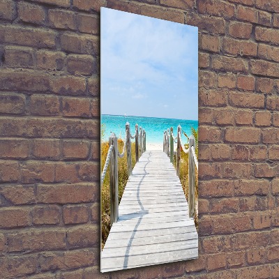 Print on acrylic glass Path to the beach