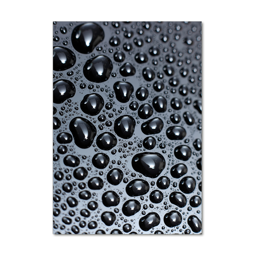 Acrylic glass print Drops of water