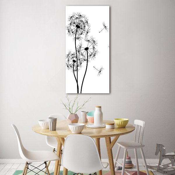 Acrylic print dandelions