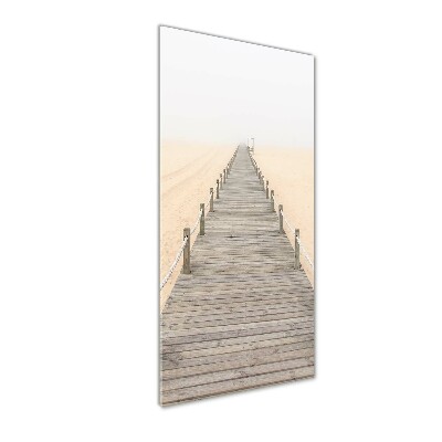 Print on acrylic glass Path on the beach