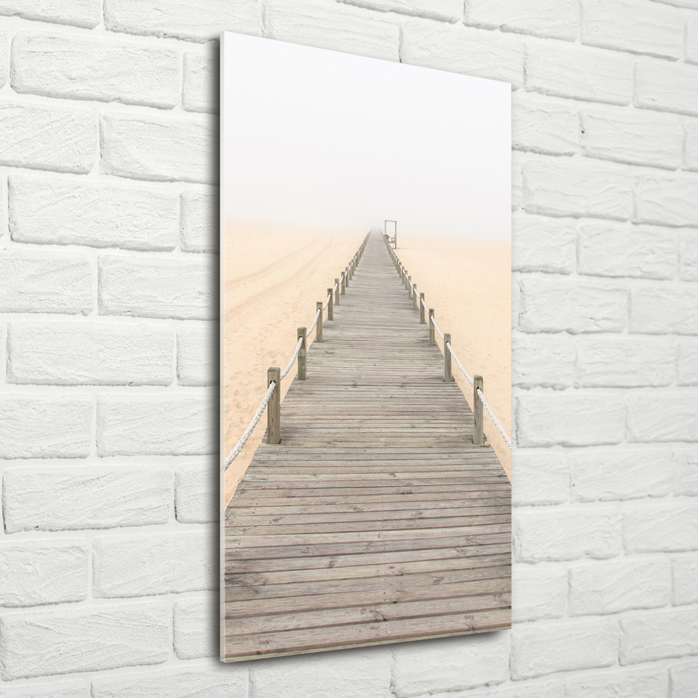 Print on acrylic glass Path on the beach