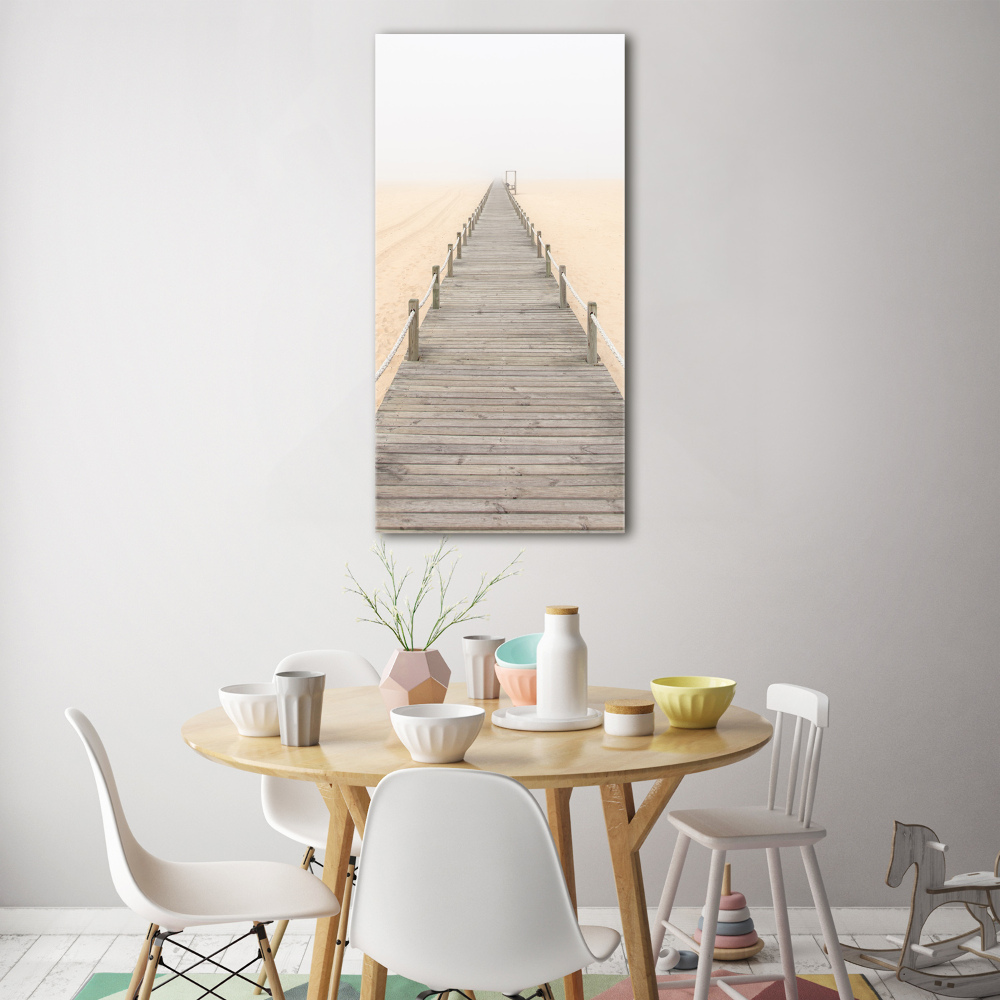 Print on acrylic glass Path on the beach