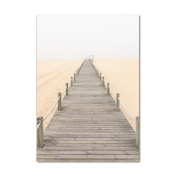 Print on acrylic glass Path on the beach