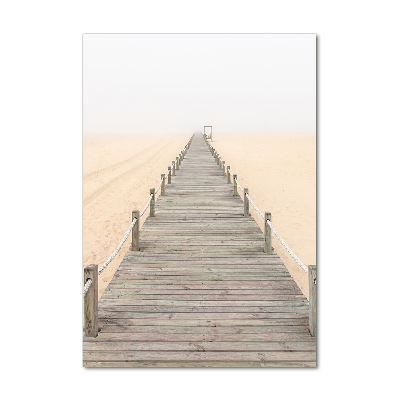 Print on acrylic glass Path on the beach