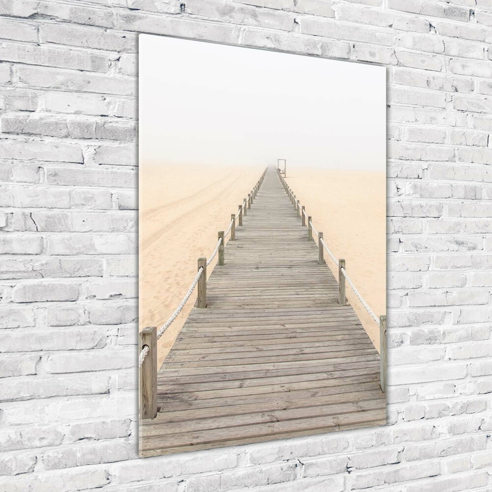 Print on acrylic glass Path on the beach