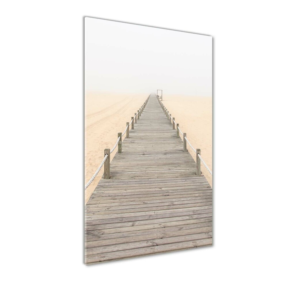 Print on acrylic glass Path on the beach