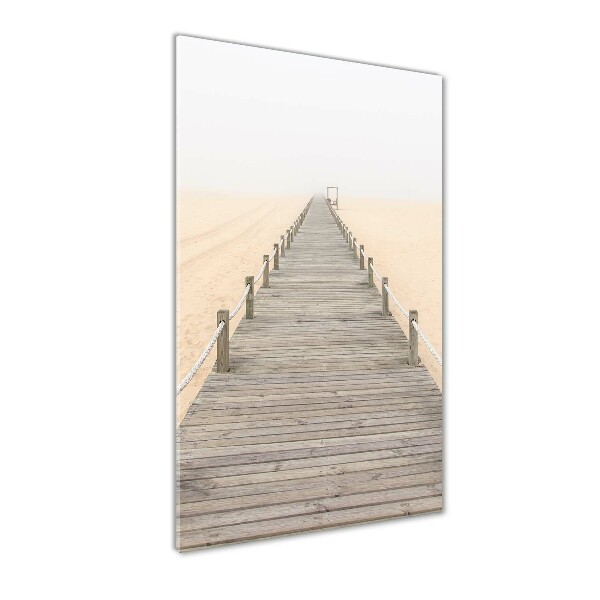 Print on acrylic glass Path on the beach