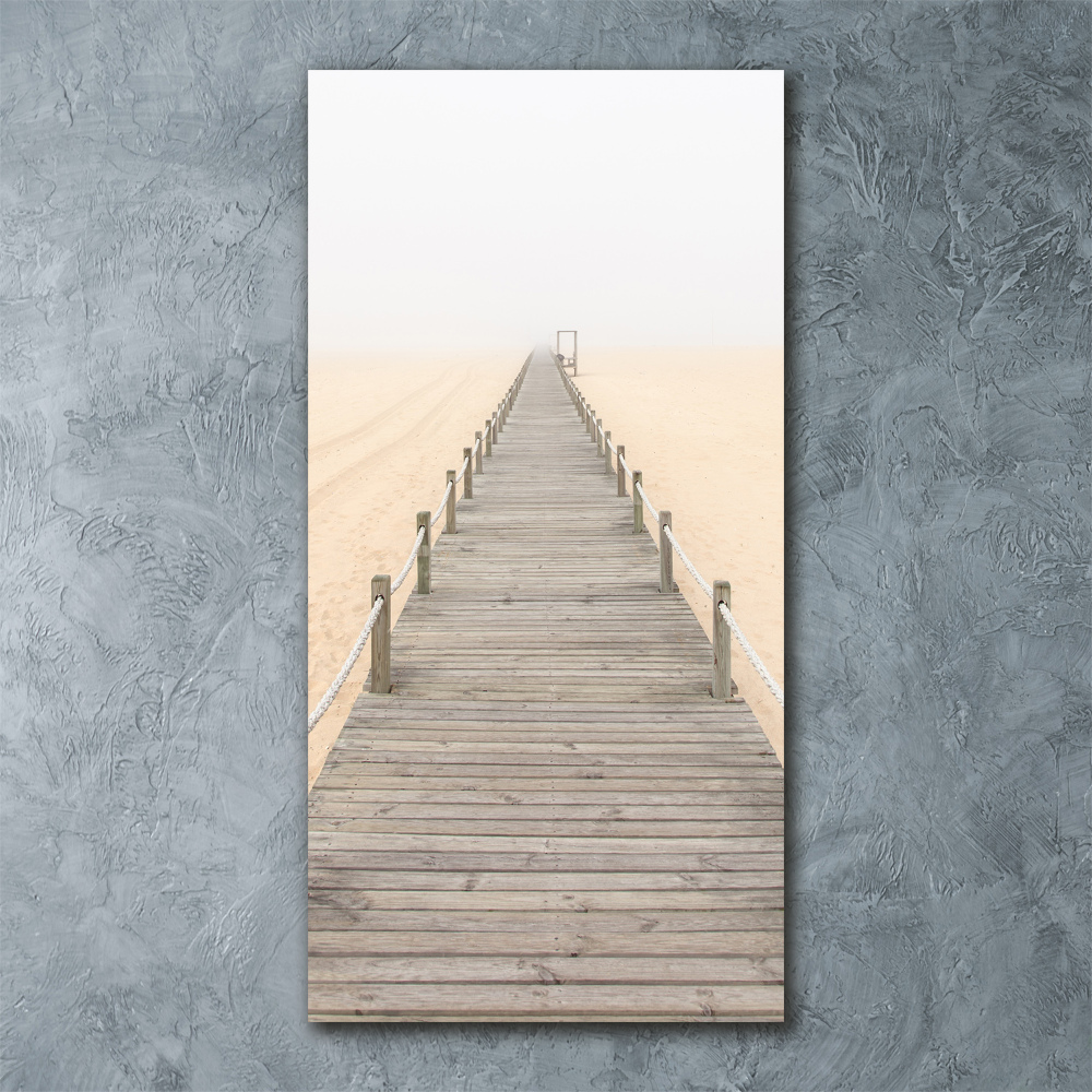 Print on acrylic glass Path on the beach