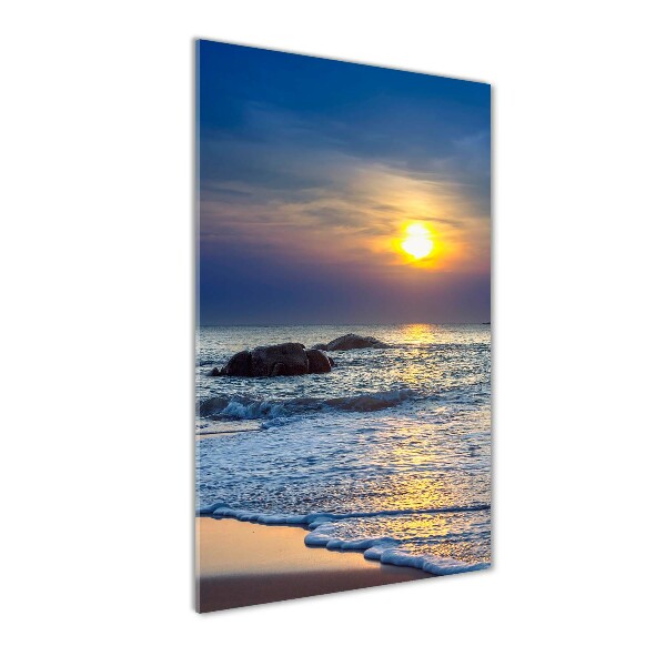 Print on acrylic glass Sunset beach