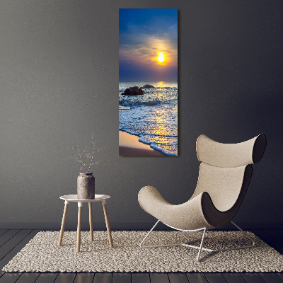 Print on acrylic glass Sunset beach