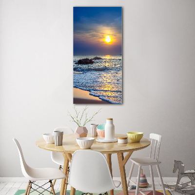 Print on acrylic glass Sunset beach