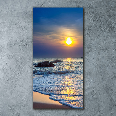 Print on acrylic glass Sunset beach