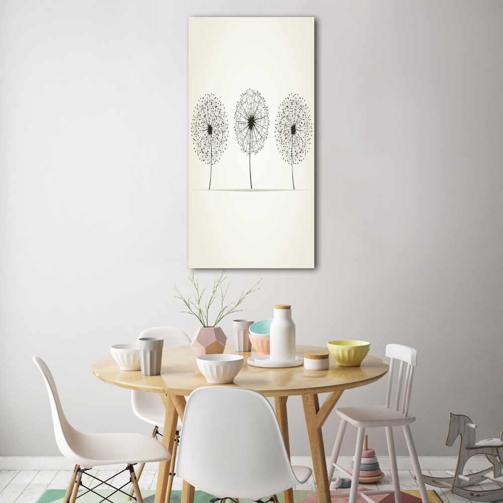 Acrylic print dandelions