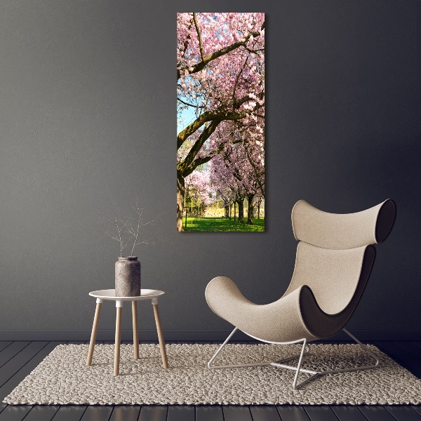 Print on acrylic glass Cherry trees