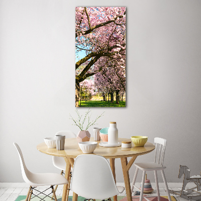 Print on acrylic glass Cherry trees