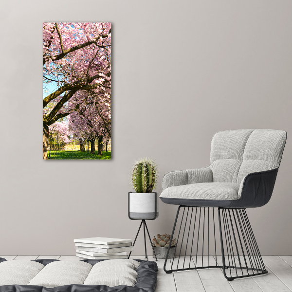 Print on acrylic glass Cherry trees