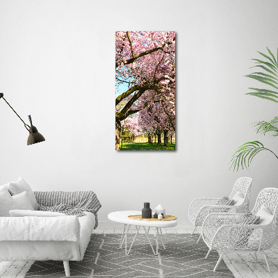 Print on acrylic glass Cherry trees