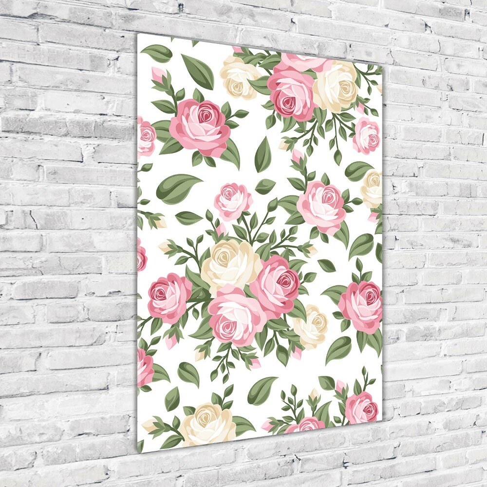 Wall art acrylic Roses