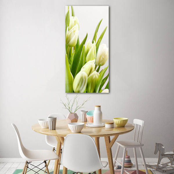 Acrylic print White tulips