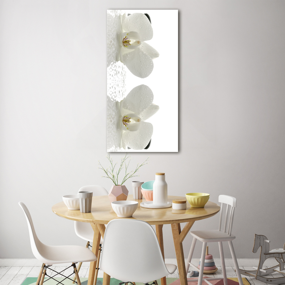 Print on acrylic glass Orchid and stones