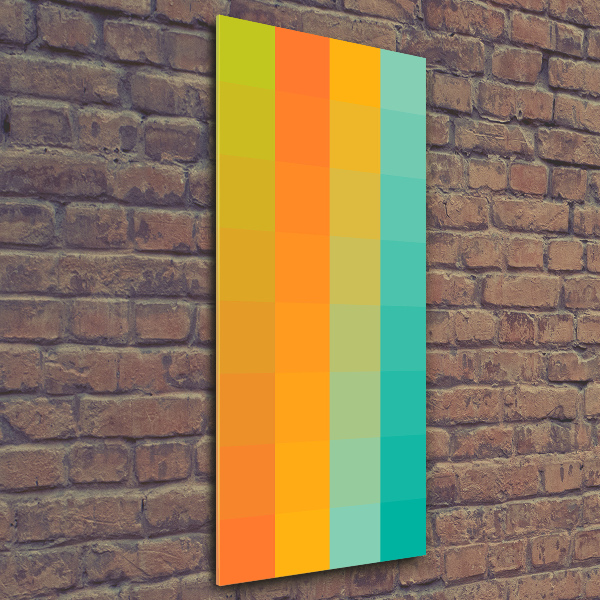 Wall art acrylic Colorful squares