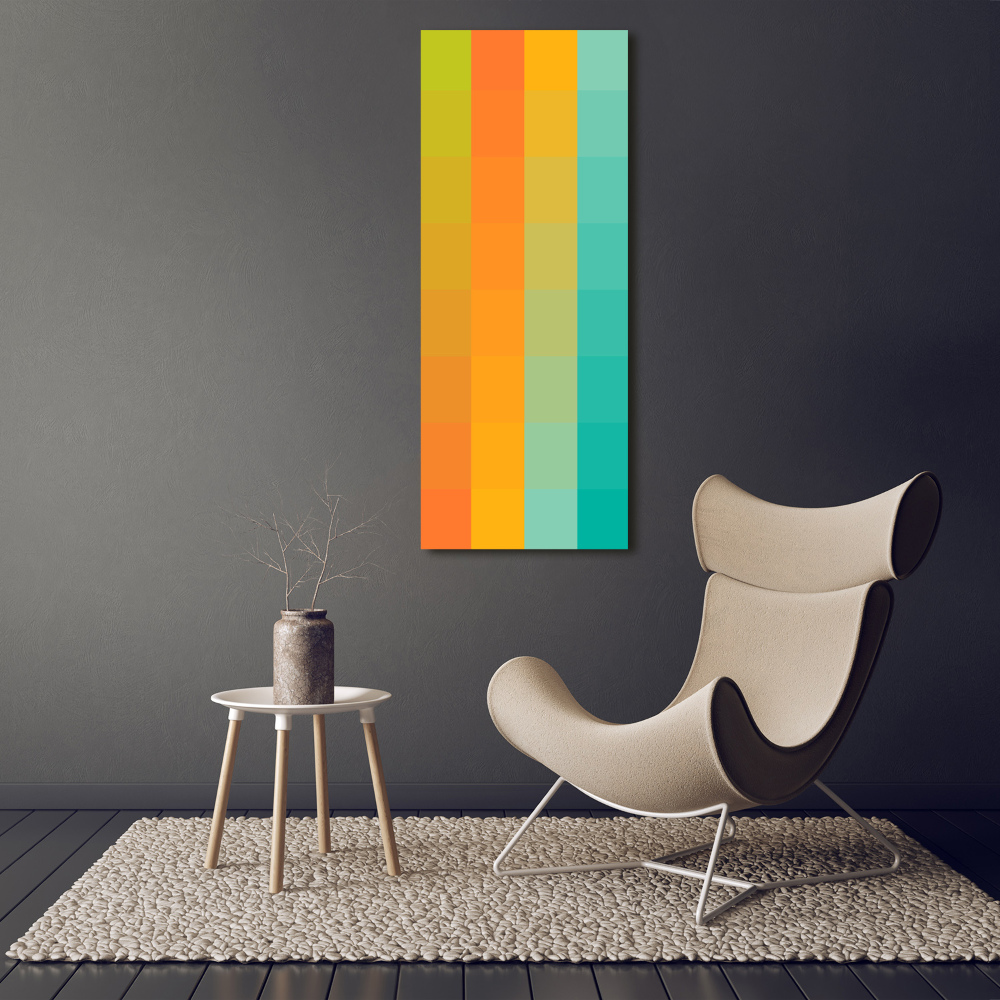 Wall art acrylic Colorful squares