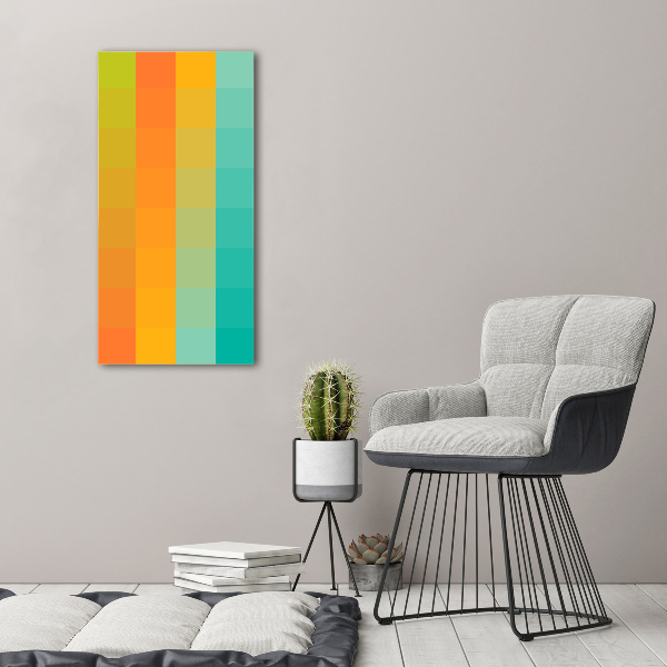 Wall art acrylic Colorful squares