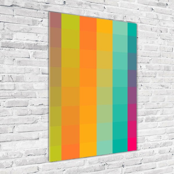 Wall art acrylic Colorful squares