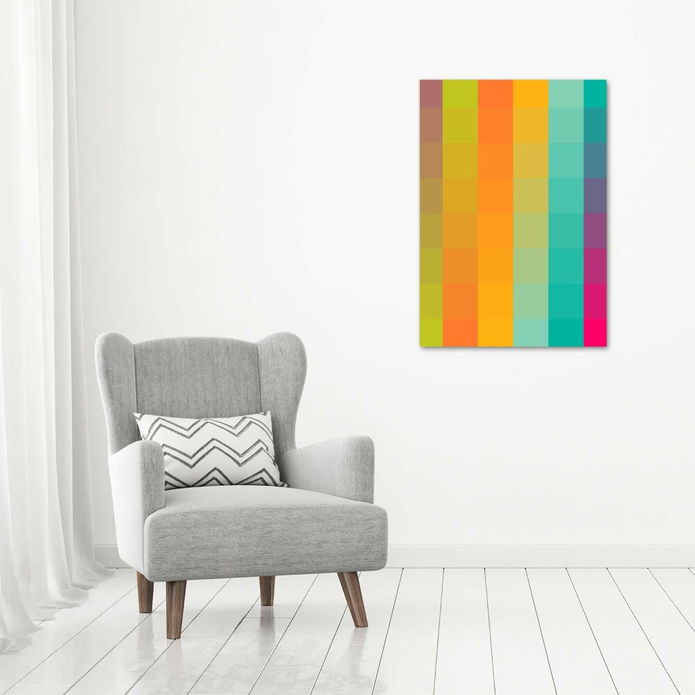 Wall art acrylic Colorful squares