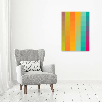 Wall art acrylic Colorful squares