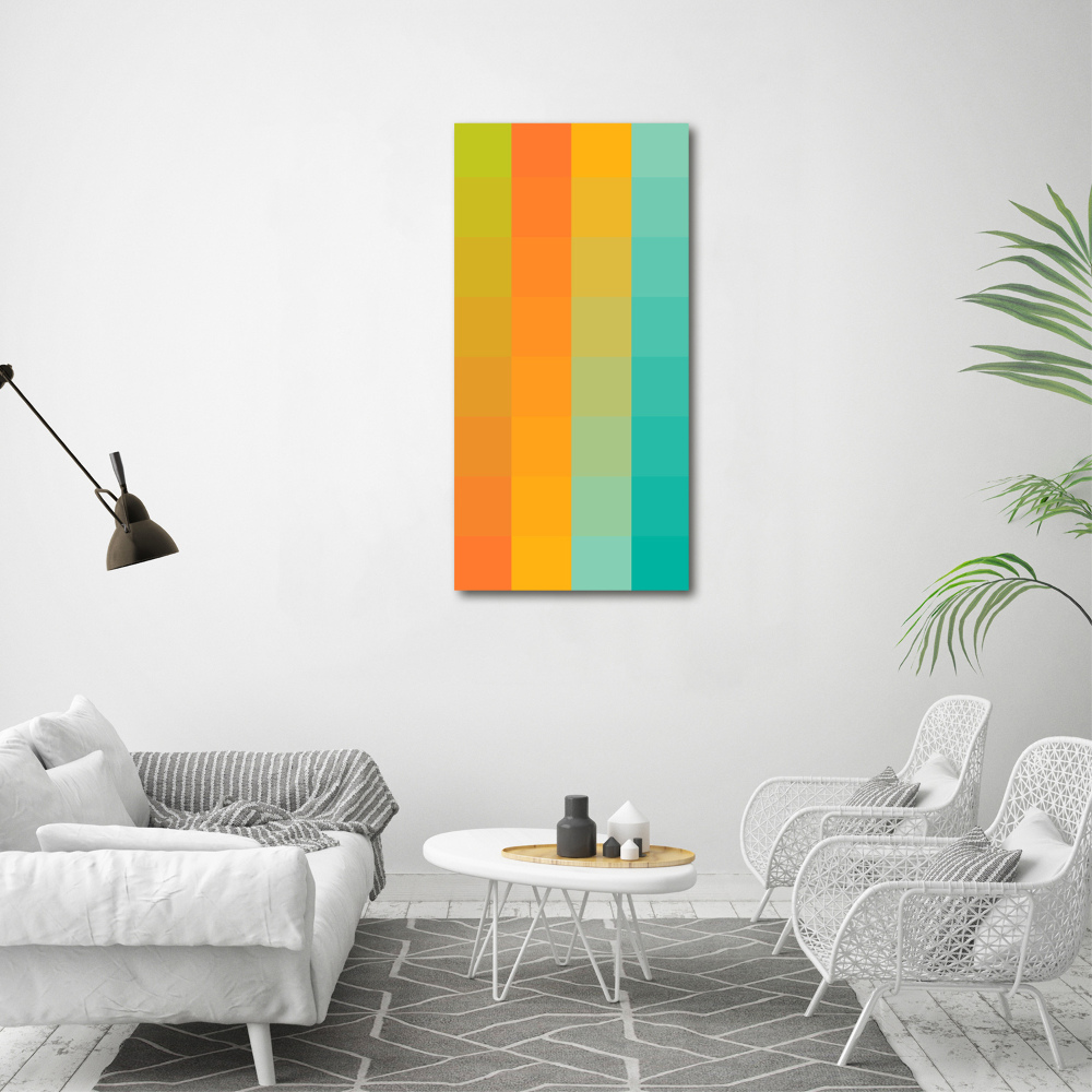 Wall art acrylic Colorful squares