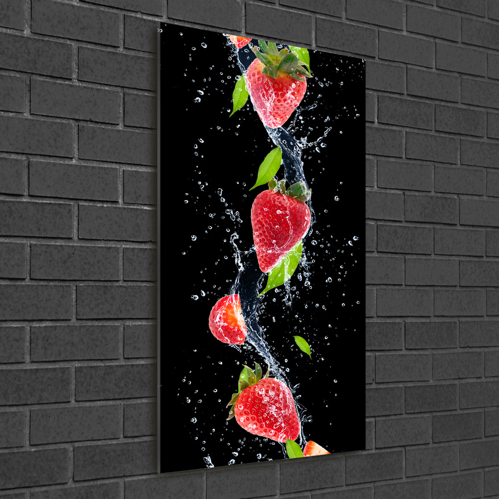 Wall art acrylic Strawberries