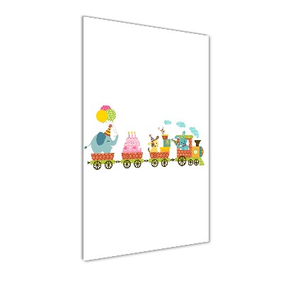 Print on acrylic Cheerful train