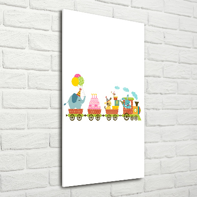 Print on acrylic Cheerful train