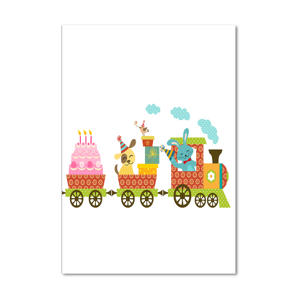 Print on acrylic Cheerful train