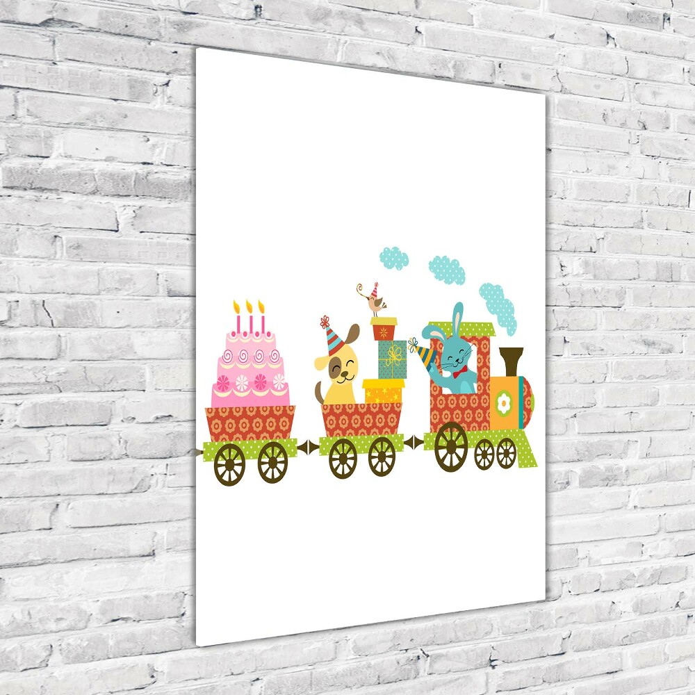 Print on acrylic Cheerful train