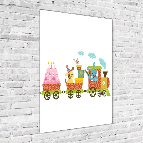 Print on acrylic Cheerful train