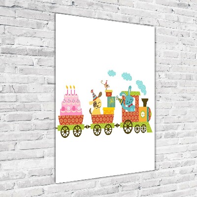 Print on acrylic Cheerful train