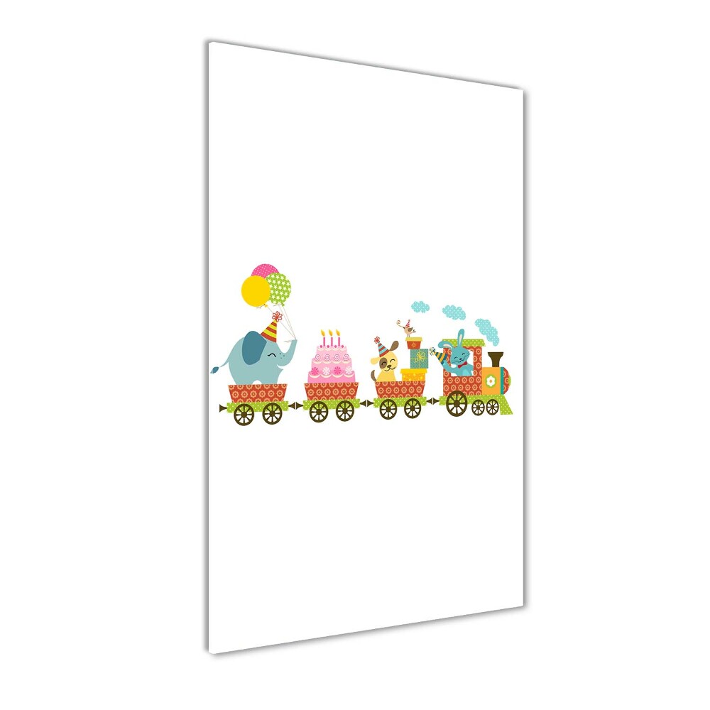 Print on acrylic Cheerful train